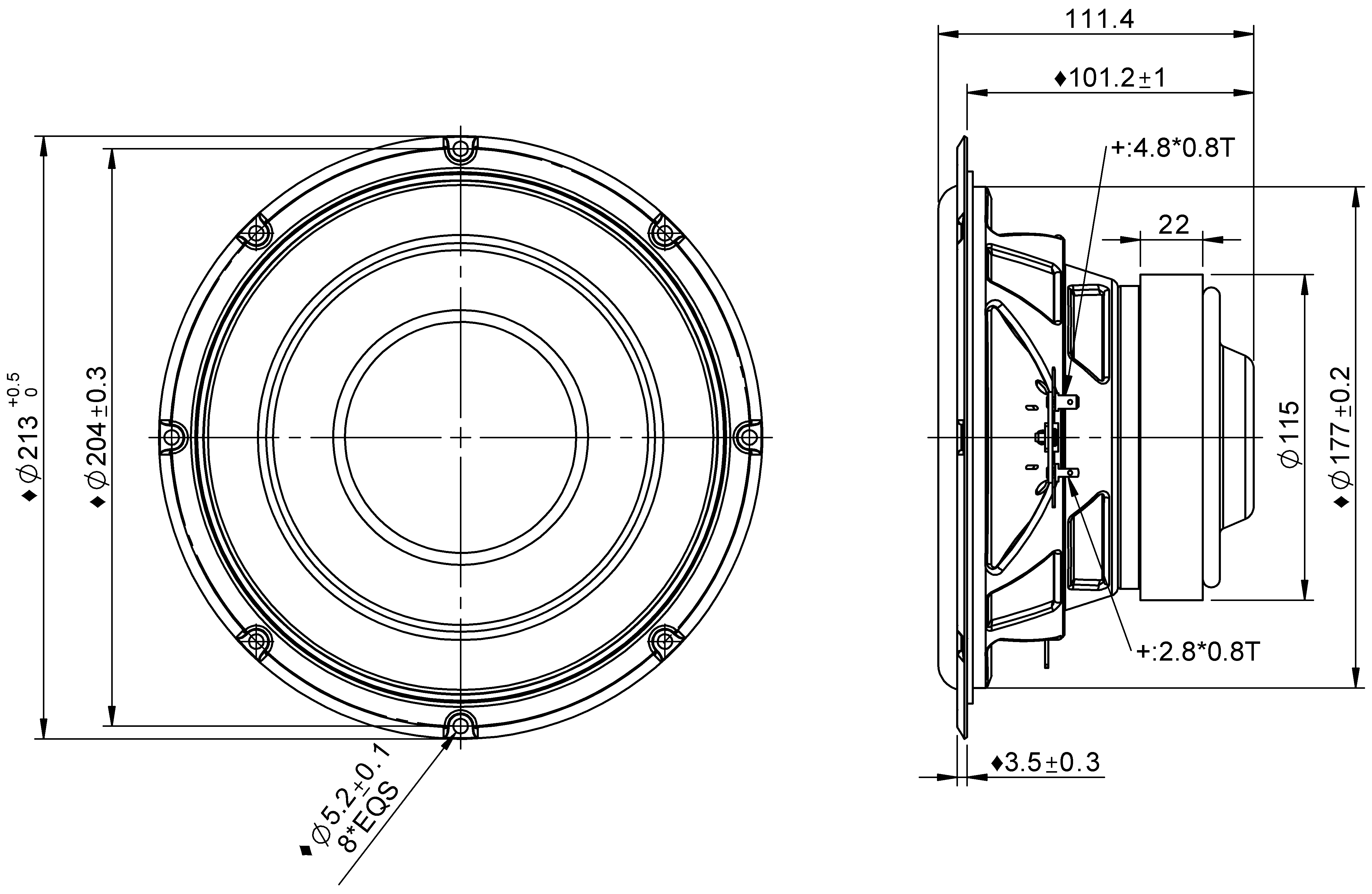 Peerless SLS-P830667 Dimensions